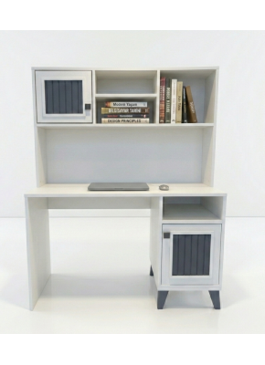 2204 GALAXY 120 CM MDF KİTAPLIKLI AYTAŞI ANTRASİT ÇALIŞMA MASASI