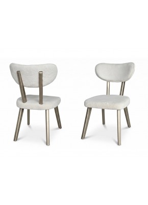 2204 MASAL KREM DÖŞEME BONJİ BOYA AHŞAP SALON SANDALYE