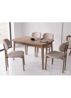 2235+9204 BABİL CEVİZ TBL MDF 80*130+30 KELEBEK AÇILIR MUTFAK MASA+1411