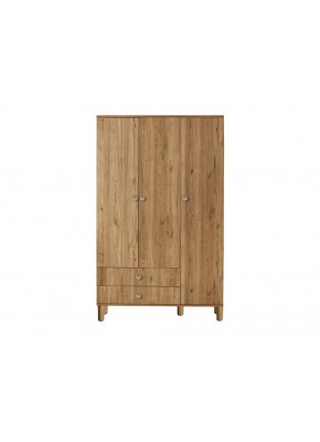 3103 FALEZ MDF 3 KAPILI CEVİZ GARDOLAP