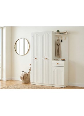 3158 ZÜMRÜT (BOHEM) İKİ KAPILI ASKILI MODÜLLÜ Portmanto AYTAŞI