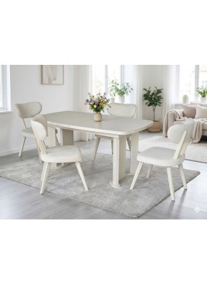 3211 PABLO İKONİK AYTAŞI RENK MDF 90+160+30 SALON MASA+2204 MASAL KREM SAN