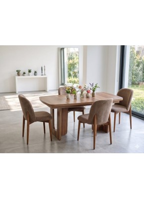 3211 PİCASSO İKONİK CEVİZ RENK MDF 90+160+30 SALON MASA+İKONİK SAN