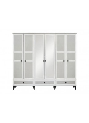 6203 KOTON MDF 6 KAPI AYTAŞI KOTON GARDOLAP 