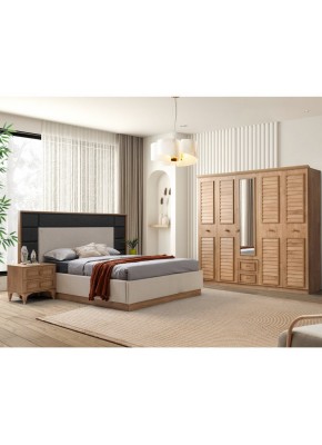 ARYA PANJURLU 5810+5910YATAK ODASI 5 kapılı CEVİZ