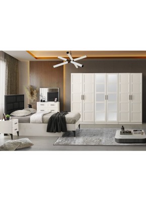 ÇAKIL 3 MODÜL MDF YATAK ODASI 6 KAPILI aytaşı