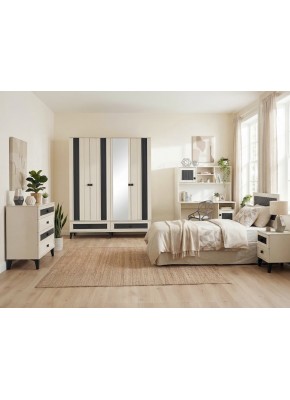 GALAKSİ MDF 4 KAPILI  ANTRASİT AYTAŞI GENÇ ODASI