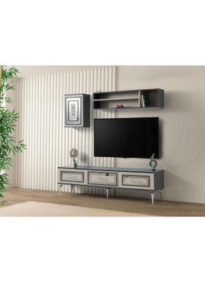 İYON KUMTAŞI ANTRASİT TV SEHPASI