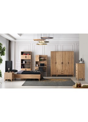  KUMSAL 4803+4902 CEVİZ GENÇ ODASI TAKIMI