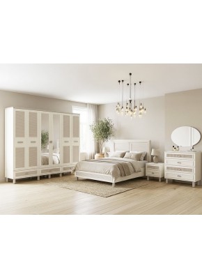 MİLA STORLU MDF 6 KAPILI  AYTAŞI  YATAK ODASI 