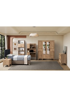 PANJUR 4804+4902 GENÇ ODASI 4 KAPILI CEVİZ