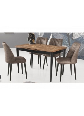 SET 40-B MASA 2122 SİYAH PARKE+9203 SAN 1221+9210