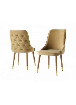 SEYHAN Sandalye 1235+9210 CEVİZ KREM